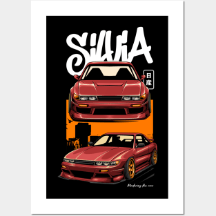 Nissan Silvia SR13 Posters and Art